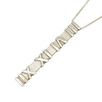 Tiffany & Co Atlas Plate Chain Pendant Necklace Silver