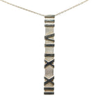 Tiffany & Co Atlas Plate Chain Pendant Necklace Silver