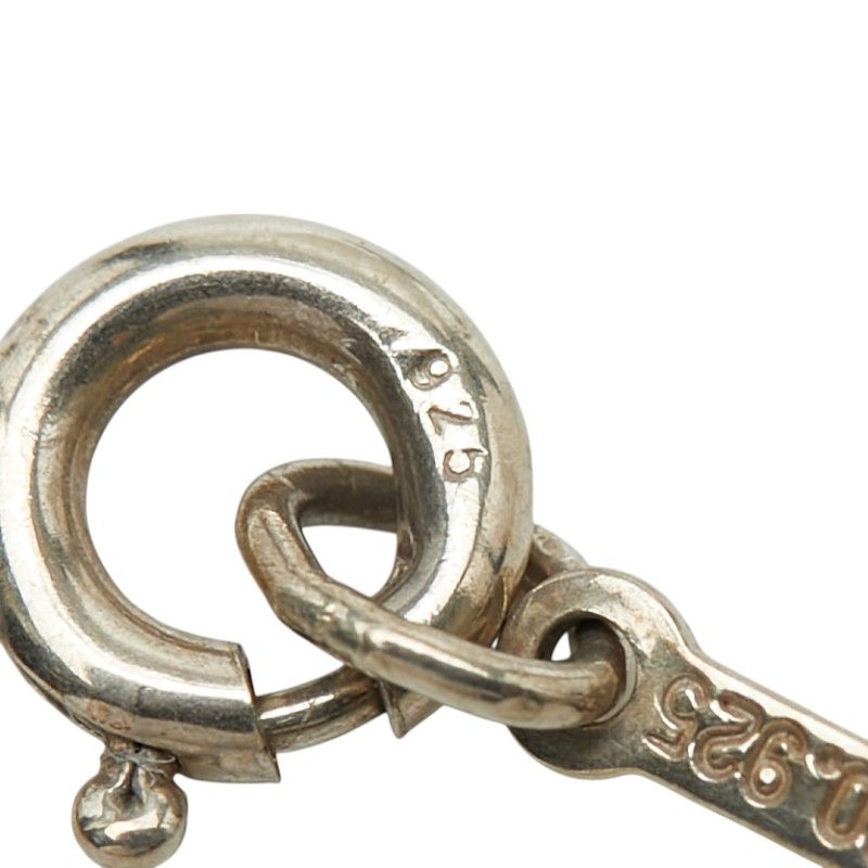 Tiffany & Co Paloma Picasso Loving Heart Chain Pendant Necklace Silver