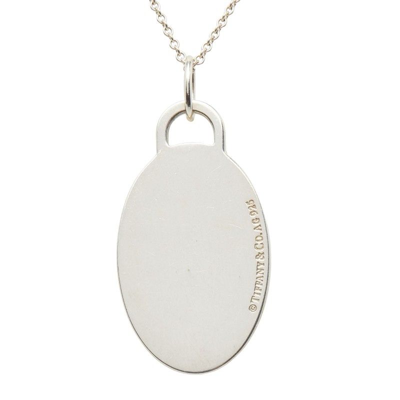 Tiffany & Co Return to Color Splash Oval Silver Necklace