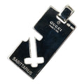 Gucci Sagittarius Logo Plate Pendant Top Silver