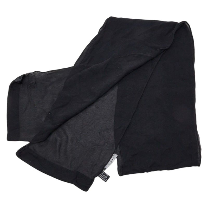 Gucci Black Silk Scarf