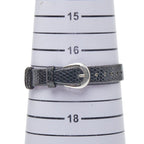 Tiffany & Co Atlas Watch External Strap Black Silver Leather