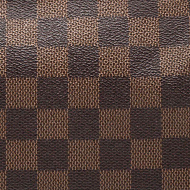 Louis Vuitton Damier Navona Pouch Handbag Brown Leather