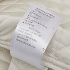 Dior Macro Cannage Quilted Sleeveless Bomber Jacket Vest White Ivory