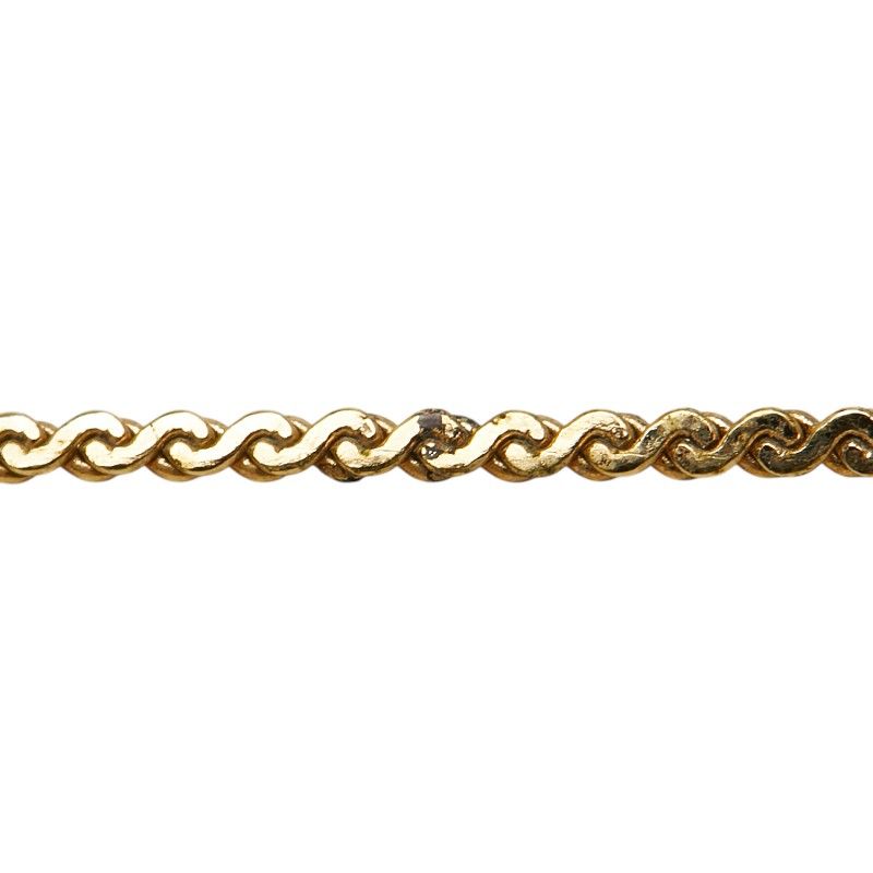 Dior Flower Chain Pendant Necklace Gold Plated