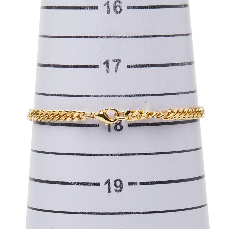 Dior Logo Chain Bracelet Gold Plated