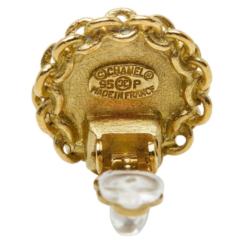Chanel Vintage CC Logo Gold Plated Ring