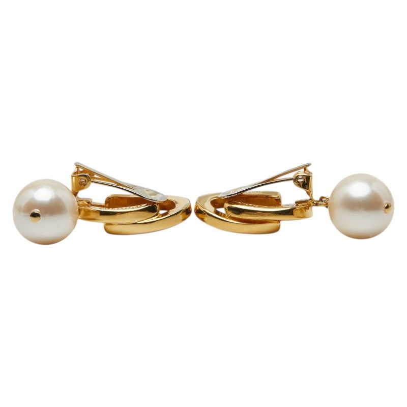 Gucci Vintage Faux Pearl Gold Plated Ring