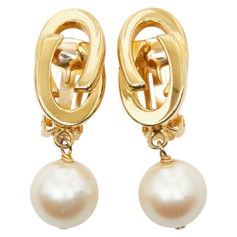 Gucci Vintage Faux Pearl Gold Plated Ring