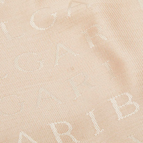 Bvlgari Logomania Pink Silk Scarf
