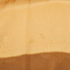 Cartier Allover Pattern Brown Silk Shoulder Bag