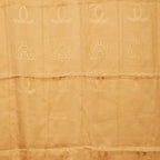 Cartier Allover Pattern Brown Silk Shoulder Bag