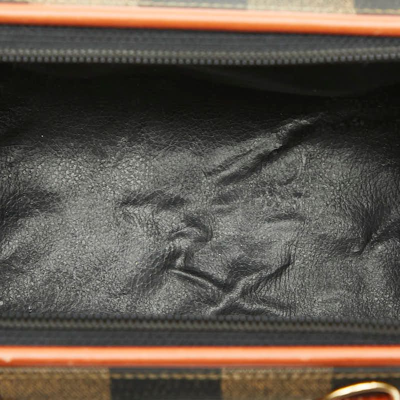 Fendi Pecan 2-Way Shoulder Bag Black Brown Leather