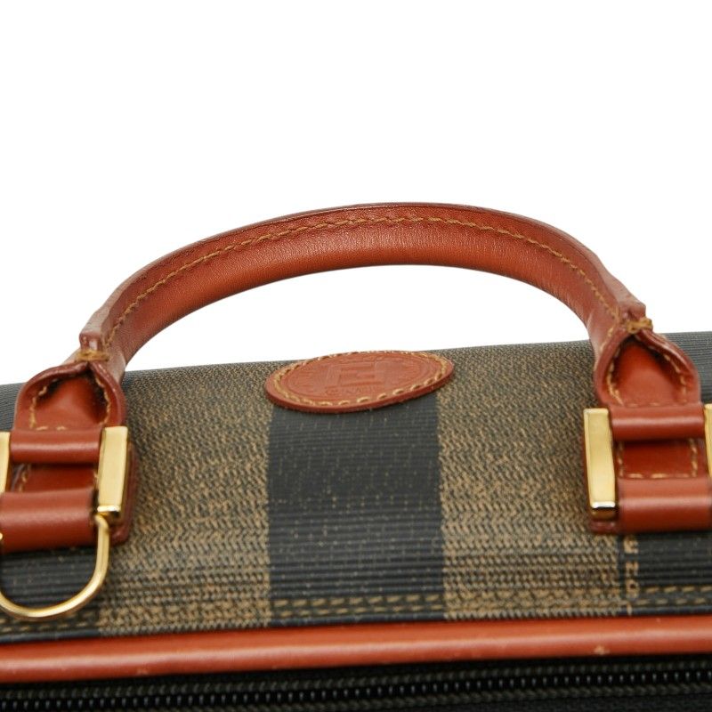 Fendi Pecan 2-Way Shoulder Bag Black Brown Leather