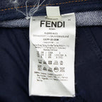 Fendi Mini Skirt Indigo Blue Denim