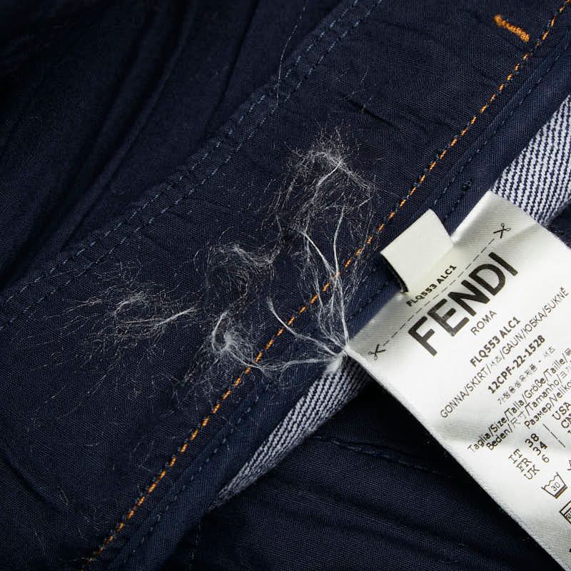Fendi Mini Skirt Indigo Blue Denim