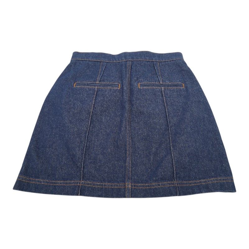 Fendi Mini Skirt Indigo Blue Denim