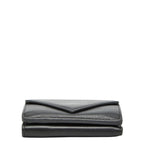 Balenciaga Paper Mini Wallet Trifold Compact Black Leather
