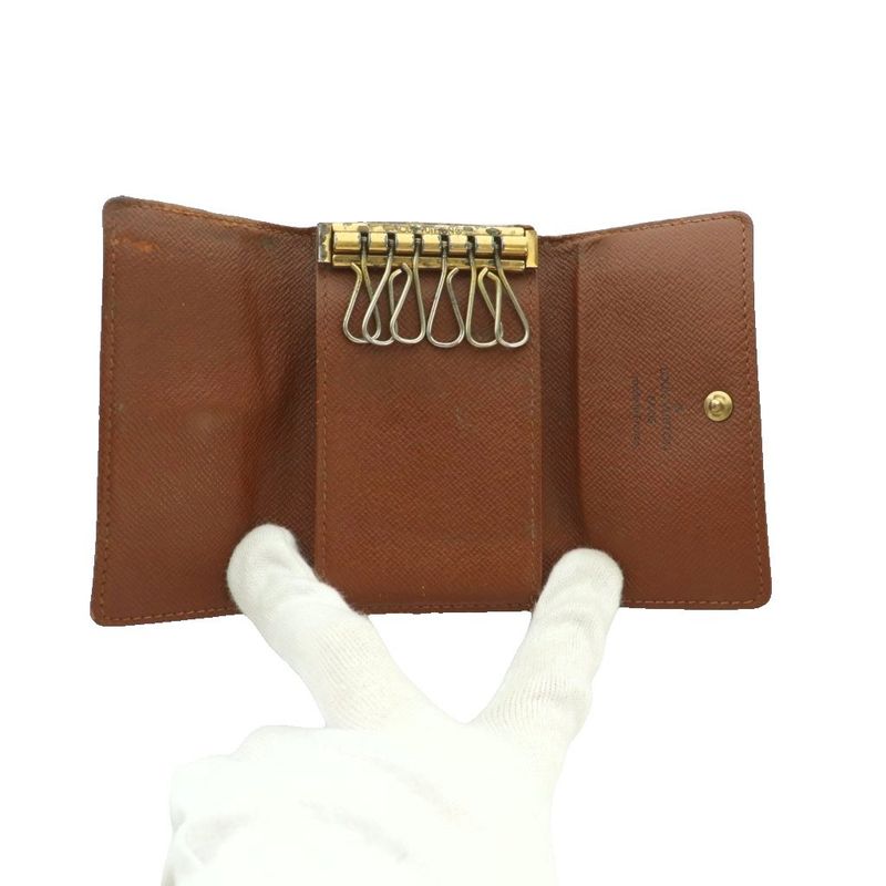 Louis Vuitton Key Case 6 Rows Monogram Pattern Brown Key Holder