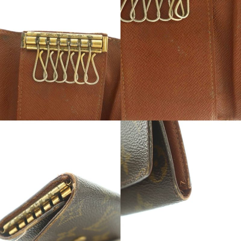 Louis Vuitton Key Case 6 Rows Monogram Pattern Brown Key Holder