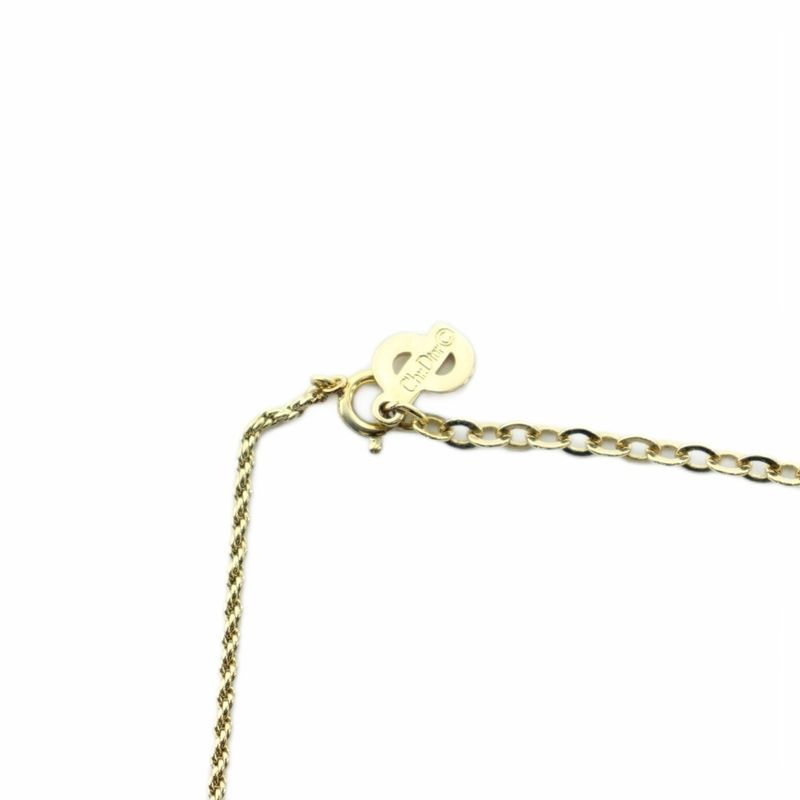 Dior Necklace Chain Only Logo Gold Mq Oh