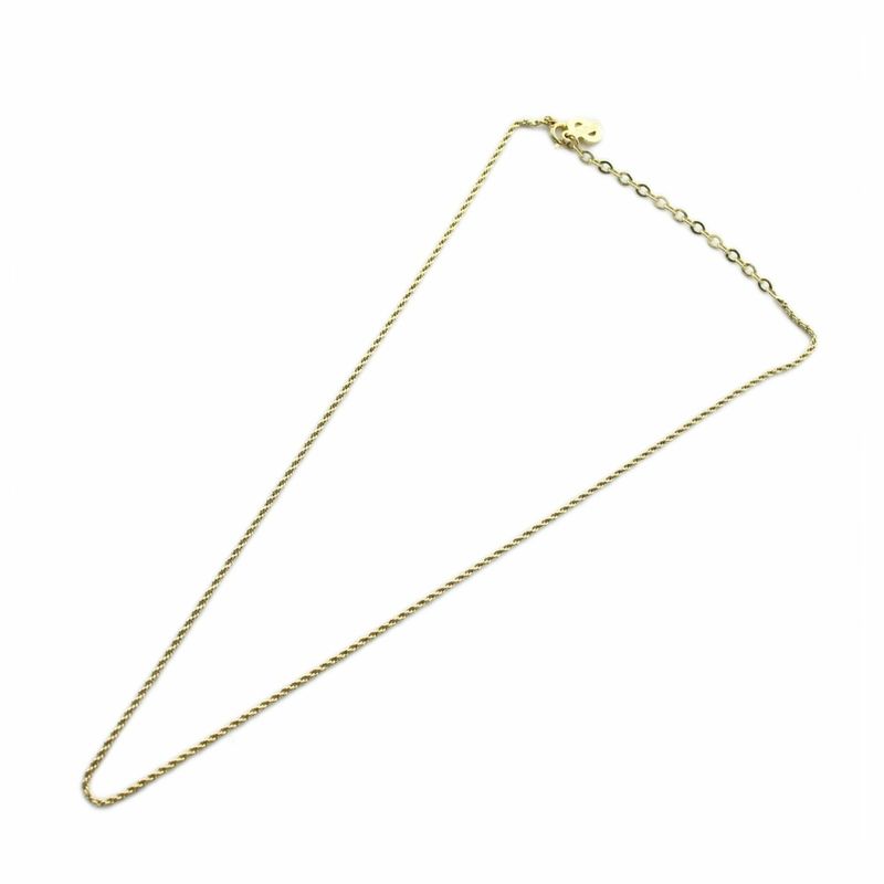 Dior Necklace Chain Only Logo Gold Mq Oh