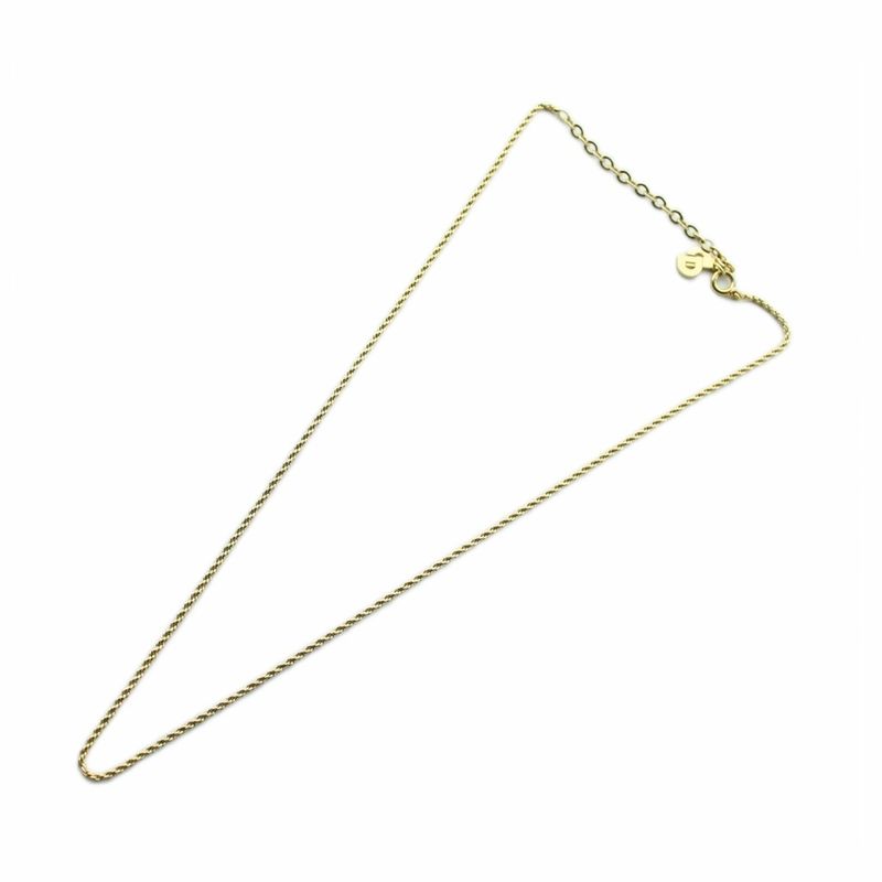 Dior Necklace Chain Only Logo Gold Mq Oh