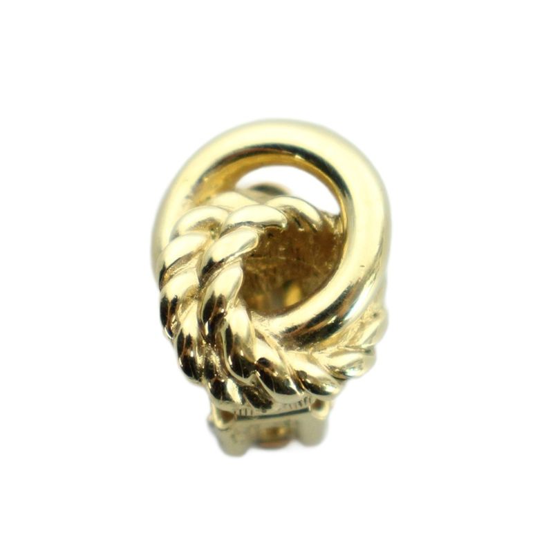 Dior Earrings Only Clip Type Logo Gold Mq Oh