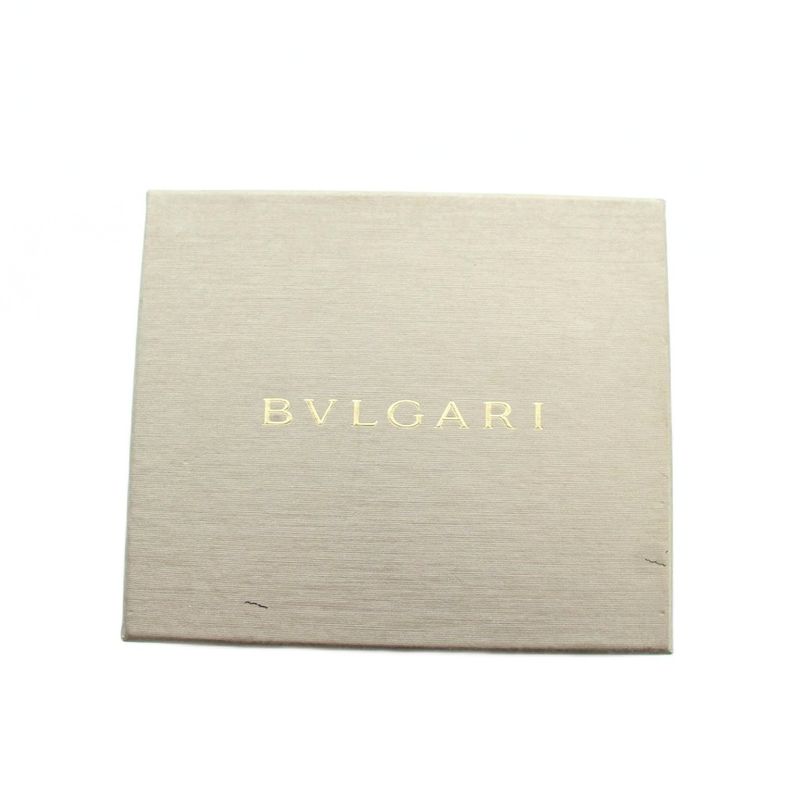 Bvlgari Bifold Wallet Leather Embossed Logo Black