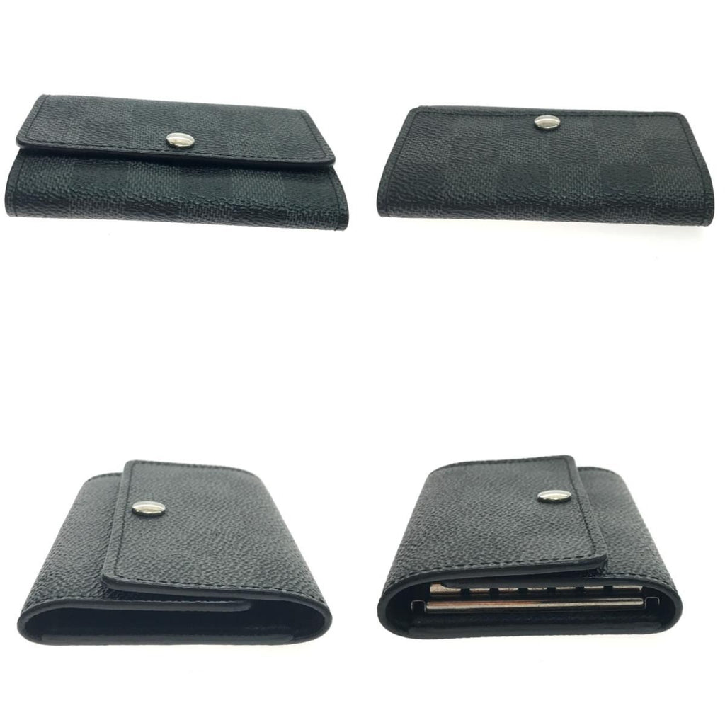 Louis Vuitton Key Case Damier Graphite Multicles 6 Initial Gray Holder — view 4