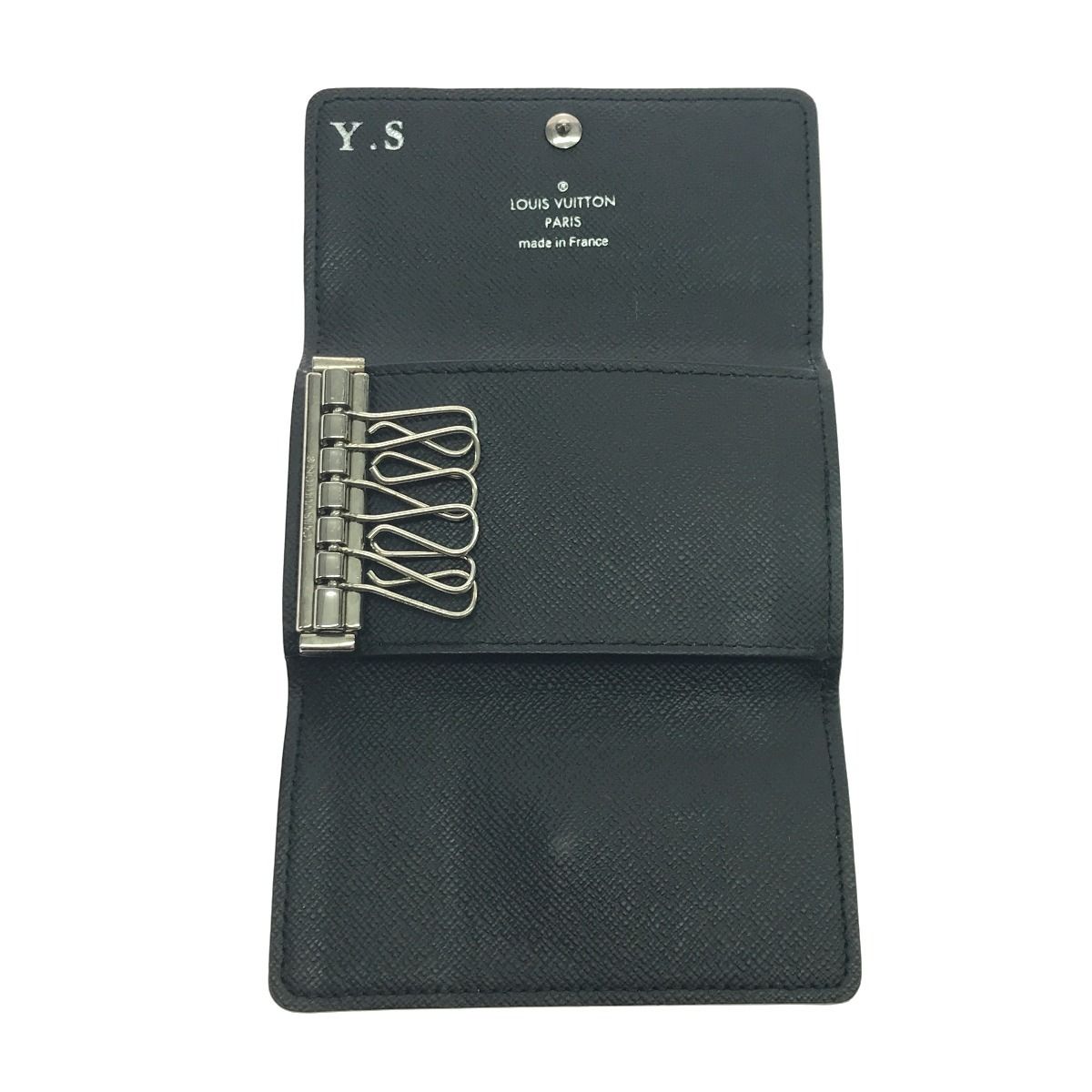 Louis Vuitton Key Case Damier Graphite Multicles 6 Initial Gray Holder — view 7