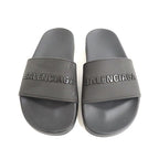 Balenciaga Pull Slide Rubber Sandals Black