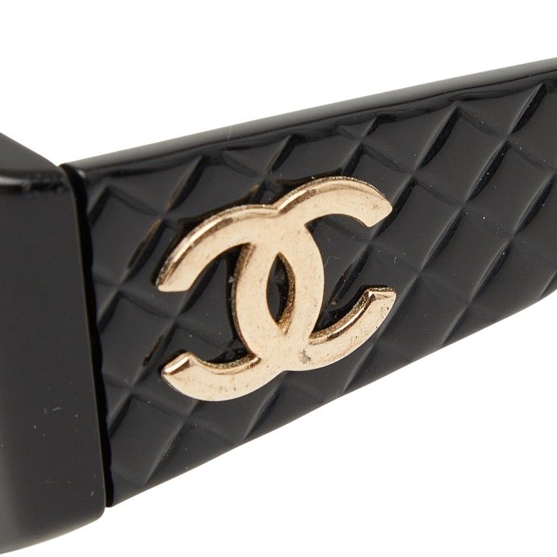 Chanel Quilted CC Logo Black Plastic Shoulder Bag