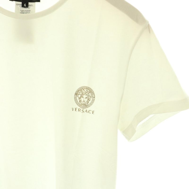 Versace T-Shirt Short Sleeve Cotton 4 White