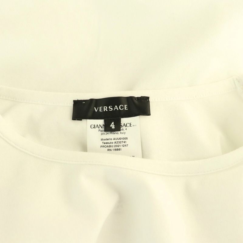 Versace T-Shirt Short Sleeve Cotton 4 White