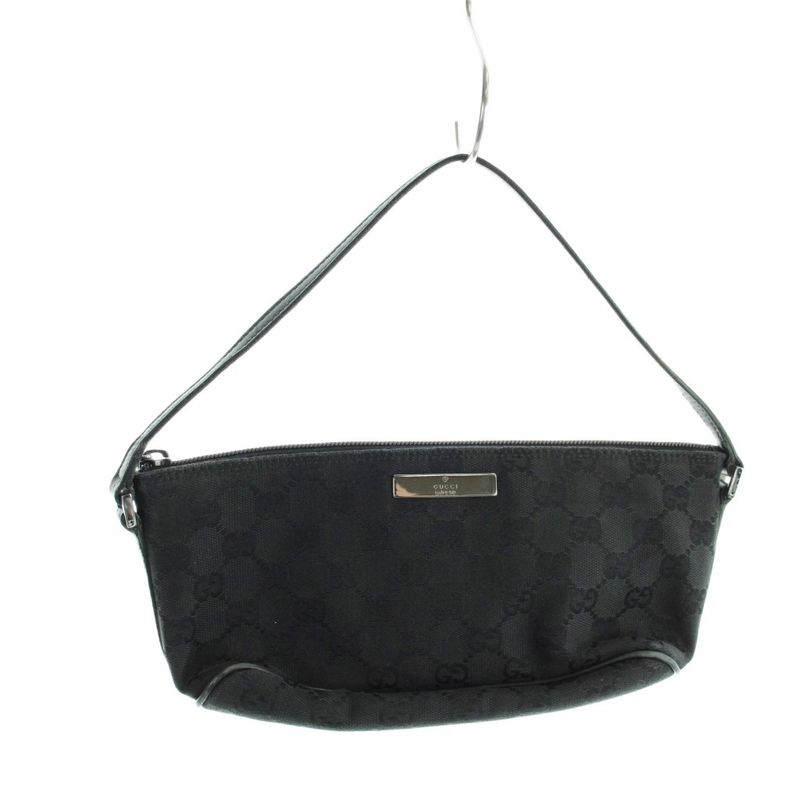 Gucci Handbag Mini GG Canvas Logo Black