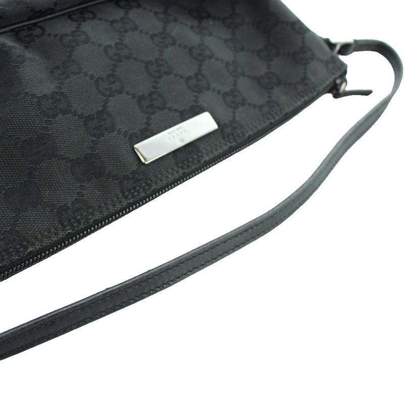Gucci Handbag Mini GG Canvas Logo Black