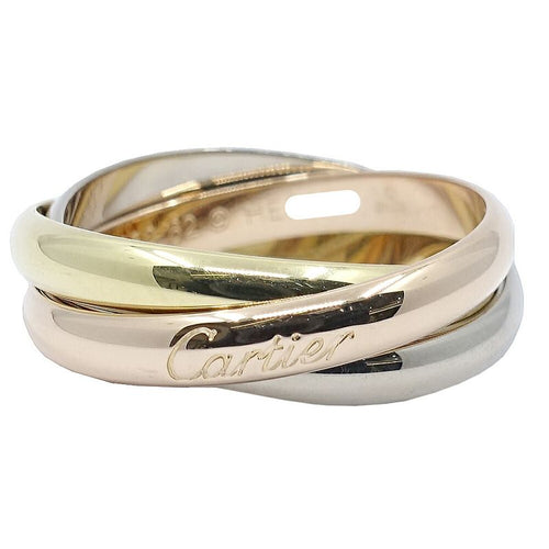 Cartier Ring Trinity 750 18K YG WG PG Triple Color 62 JP