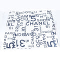 Chanel Bisie Scarf Large Navy White Shawl