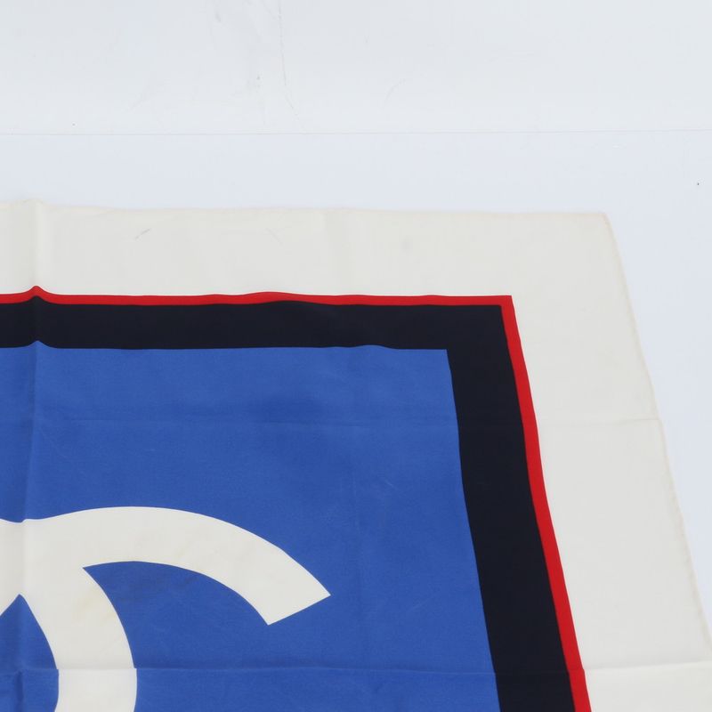 Chanel Silk Scarf CC Logo Rem