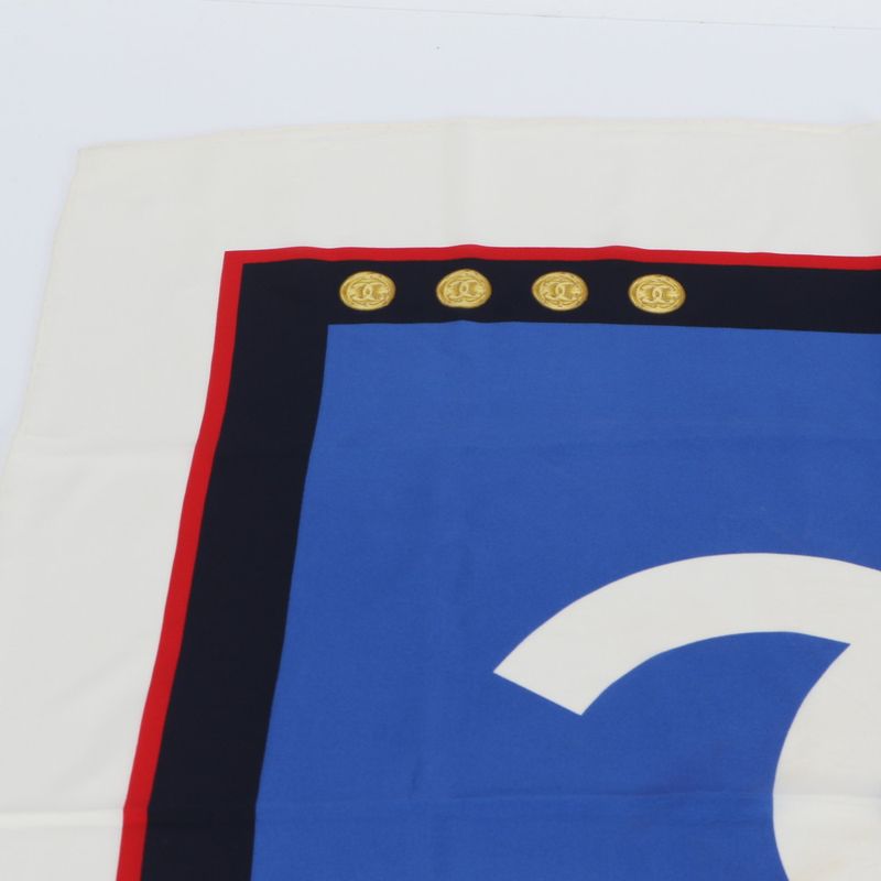 Chanel Silk Scarf CC Logo Rem