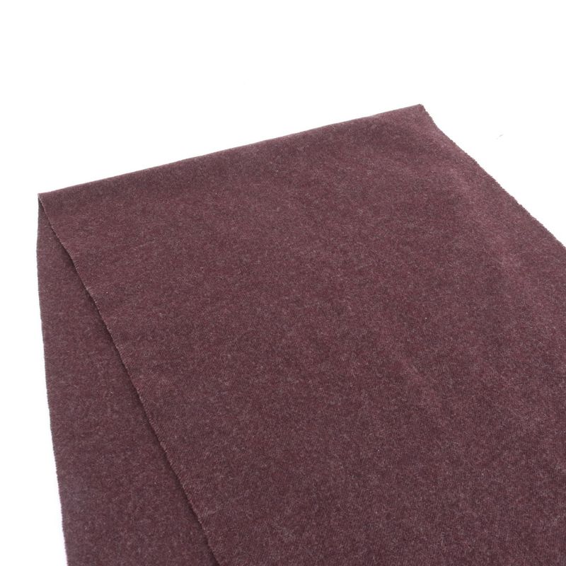 Fendi FF Logo Embroidery Gold Fringe Scarf Bordeaux