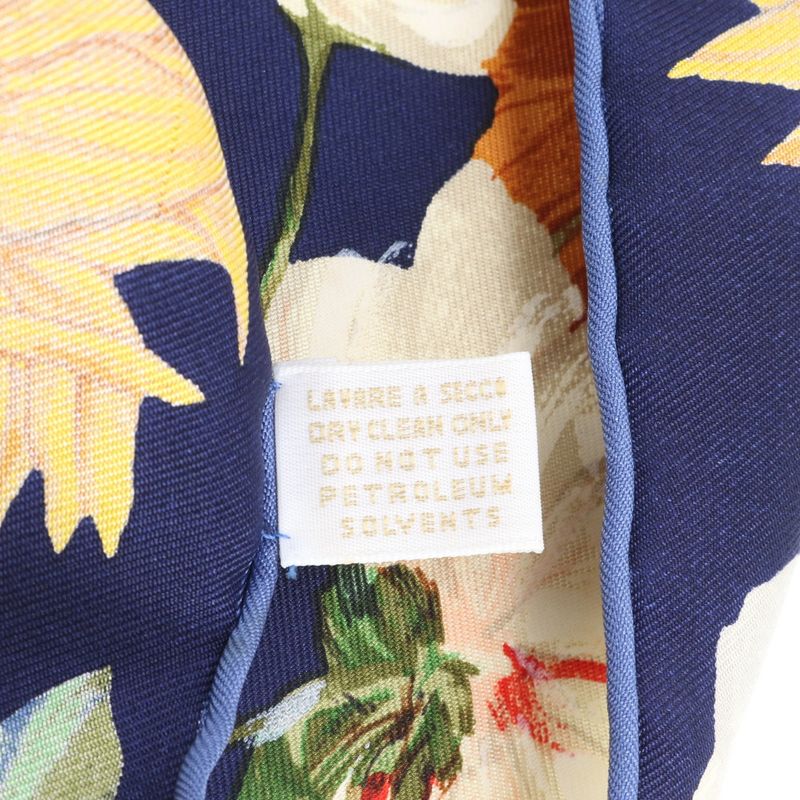 Gucci Silk Scarf Flower Potted Sunflower Floral Pattern