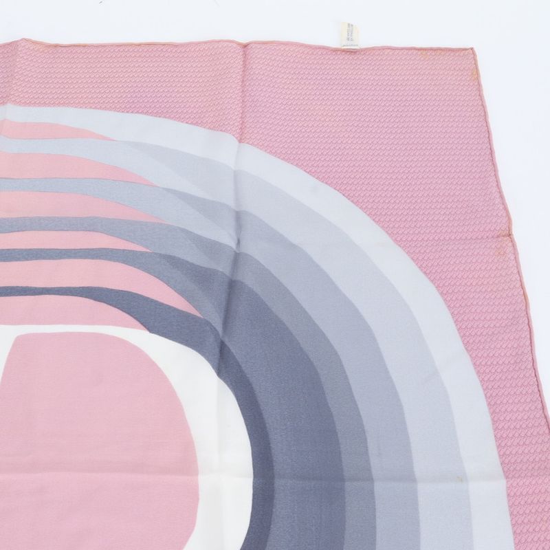 Dior Tagged Silk D Logo Pink Shawl Scarf