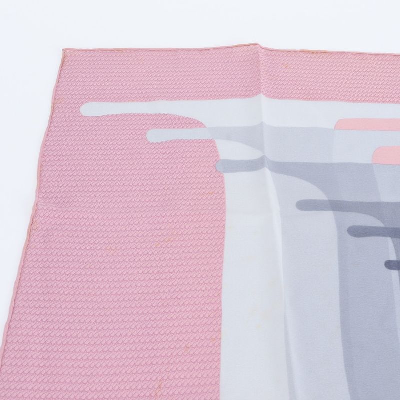 Dior Tagged Silk D Logo Pink Shawl Scarf
