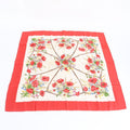 Gucci Flower Floral Scarf Shawl Red Rem