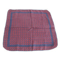 Dior Trotter All Over Pattern Scarf Navy Red