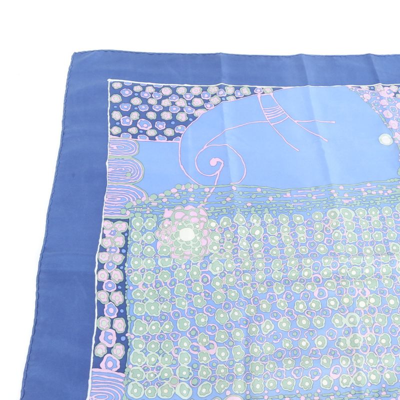 Dior Blue Flower All Over Pattern Scarf Shawl Rem