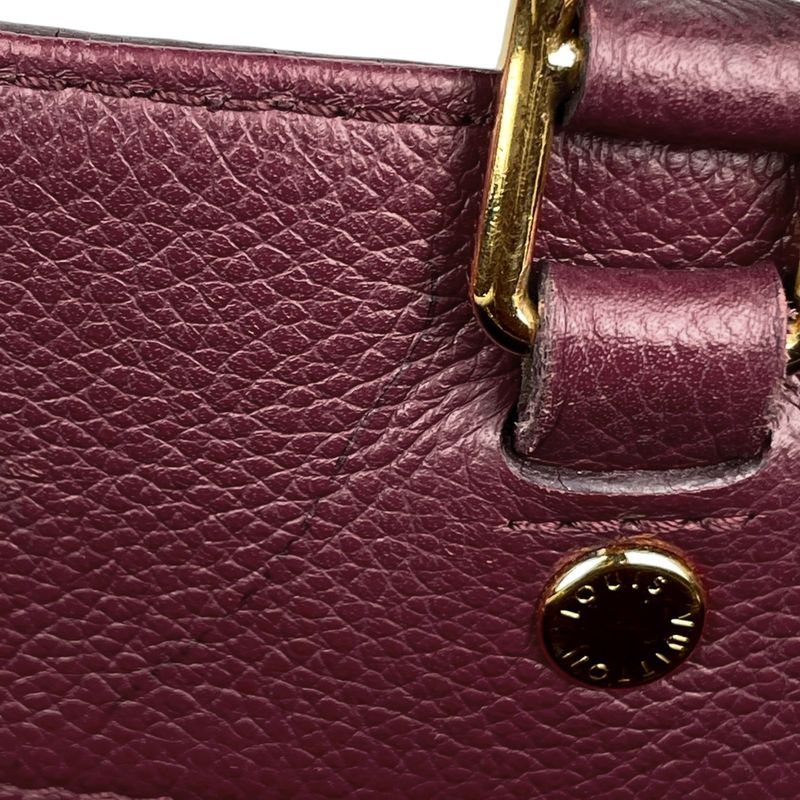 Louis Vuitton Montaigne MM 2-Way Shoulder Bag Monogram Empreinte Leather Raisin